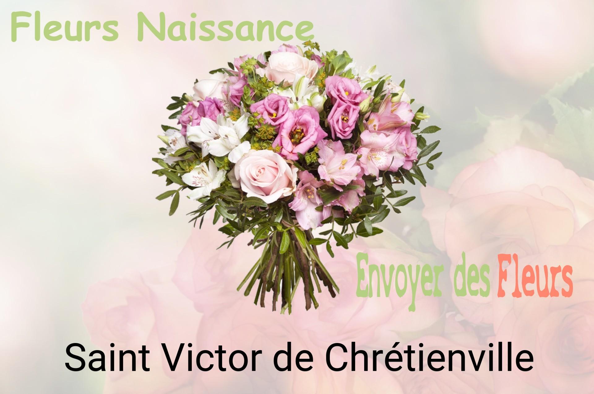 Bouquet de fleurs de naissance livré à Saint-Victor-de-Chrétienville